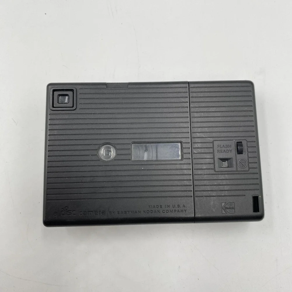 Vintage Kodak Disc 3600 Camera USA Made 1980s Disc Film Point Shoot Flash Tested